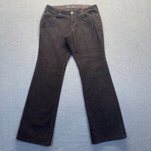 Eddie Bauer Women's Curvy Fit Brown Corduroy Pants Stretch Size 10 Bootcut